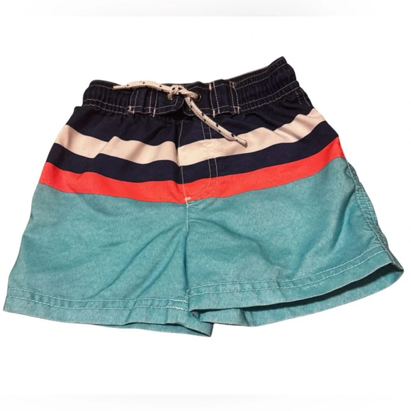 Carter’s Kids Striped Bathing Suit Drawstring Sz 18 Months - Picture 1 of 6